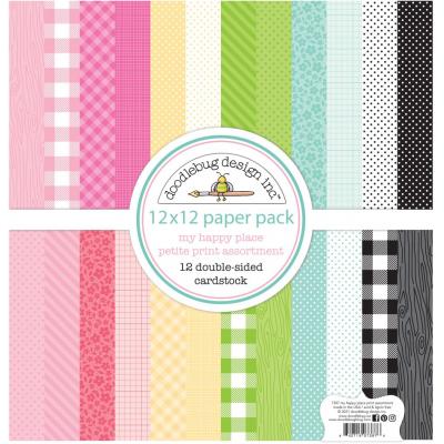 Doodlebug My Happy Place Designpapiere - Petite Print Assortment